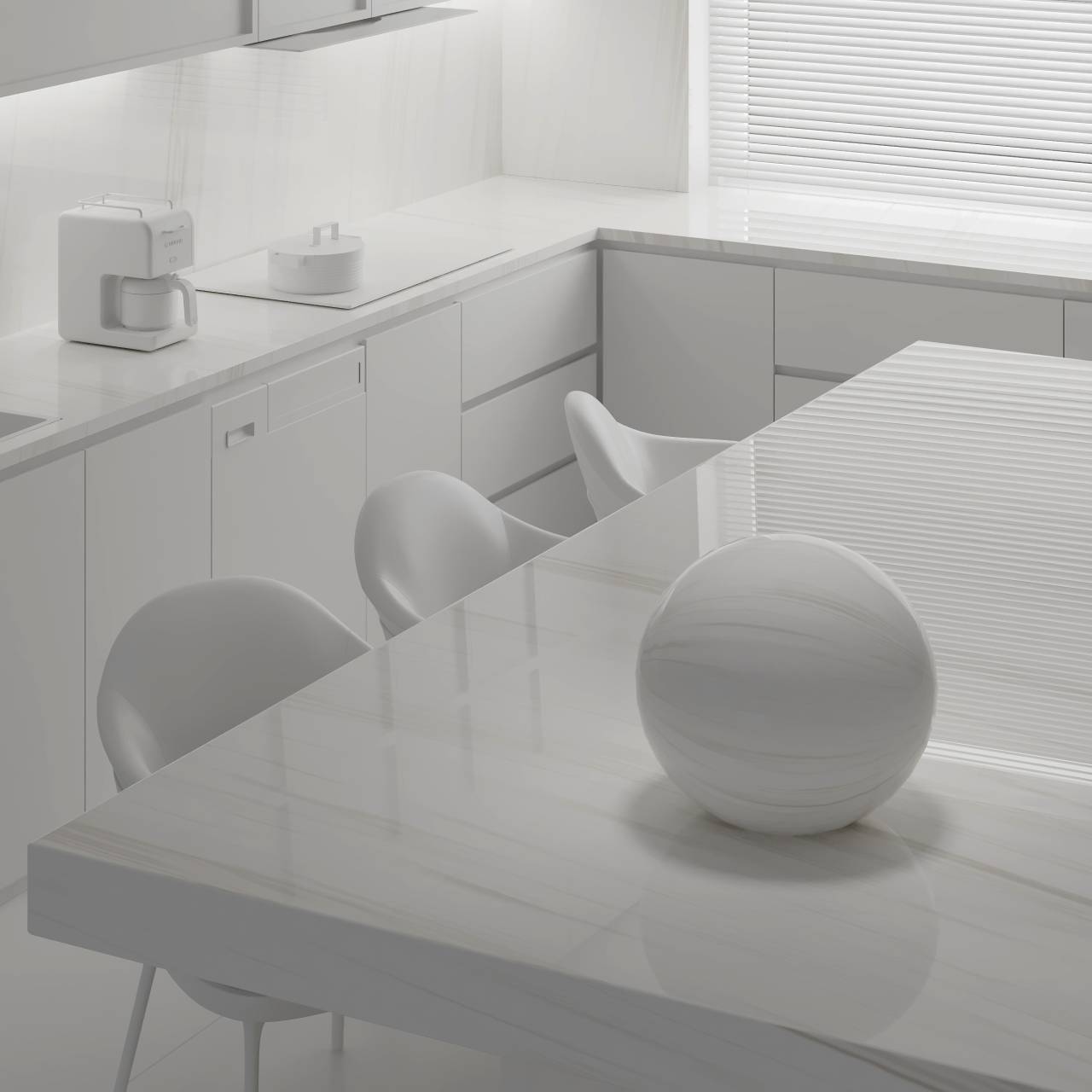 O-902 White Cascade купить искусственный камень из наличия в Москве